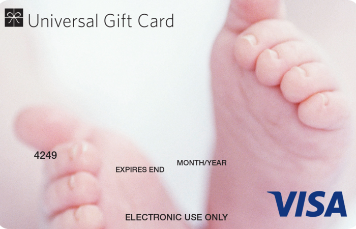 Large new baby ugc visa card