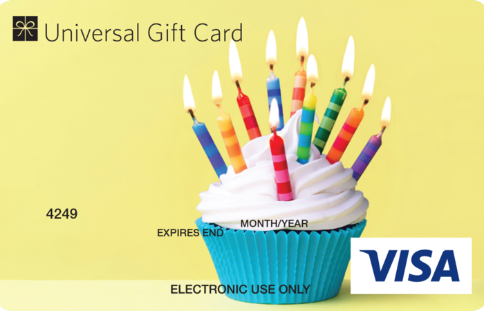 Large cupcake ugc visa card
